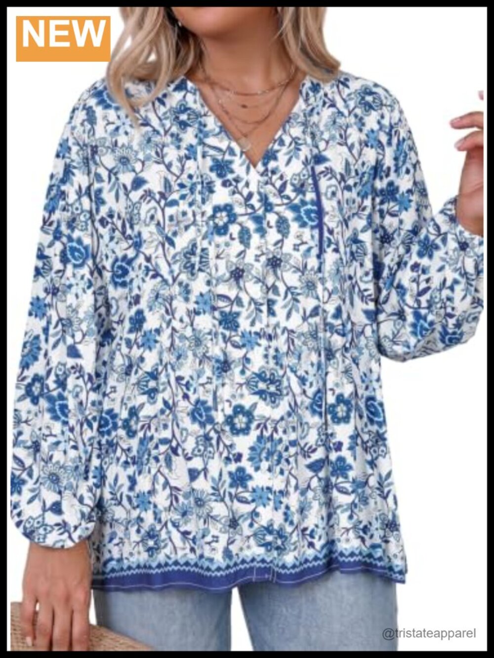 Plus Size Boho Button Down V-Neck Blouse Floral Peplum Top (No brand)